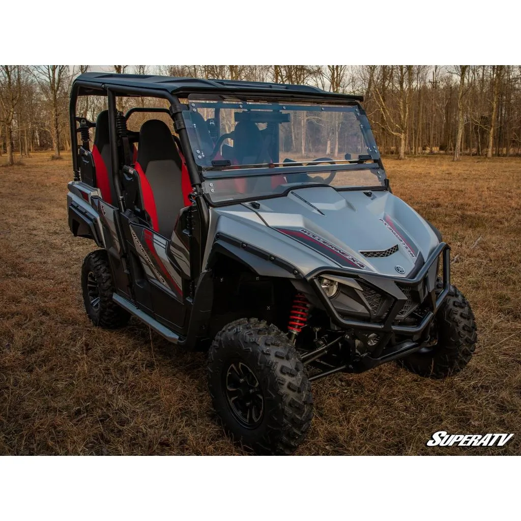 SuperATV Yamaha Wolverine X4 850 Scratch-Resistant Flip Windshield