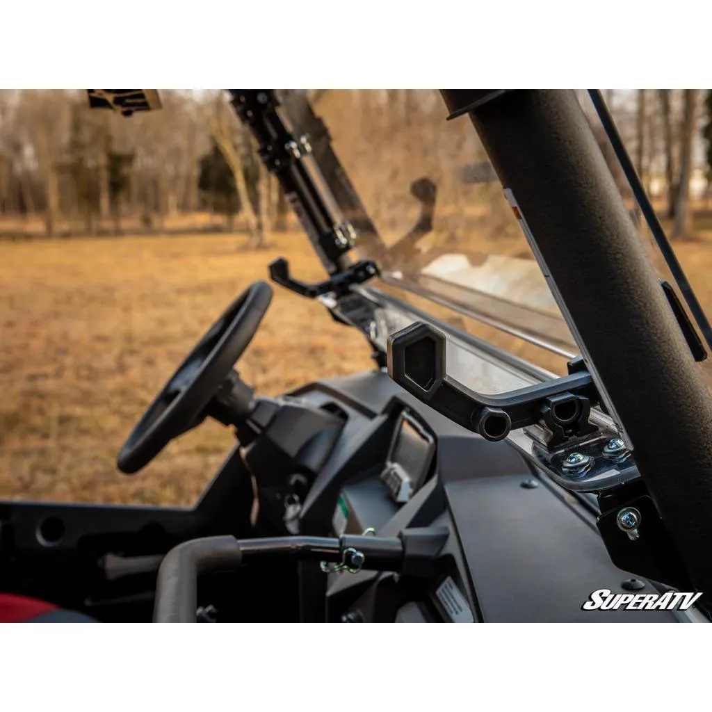 SuperATV Yamaha Wolverine X4 850 Scratch-Resistant Flip Windshield