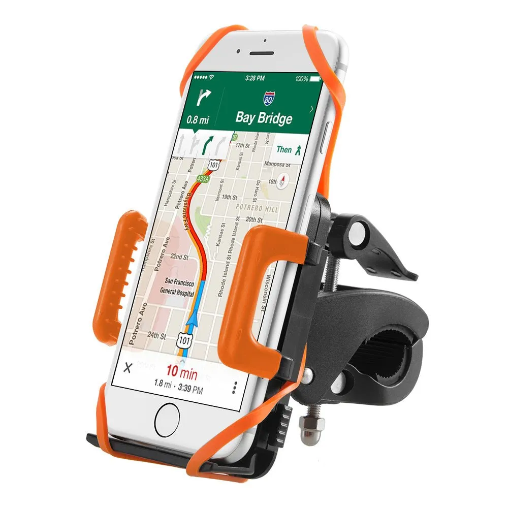 Taotronics Bicycle Phone Mount Bike Smartphone Holder Universal Cradle Clamp