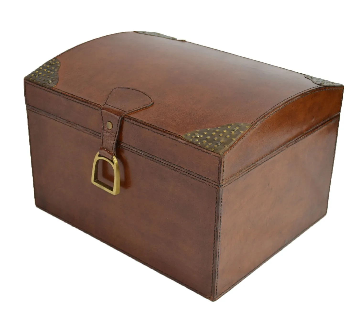 Tapper Leather Box with Stirrup