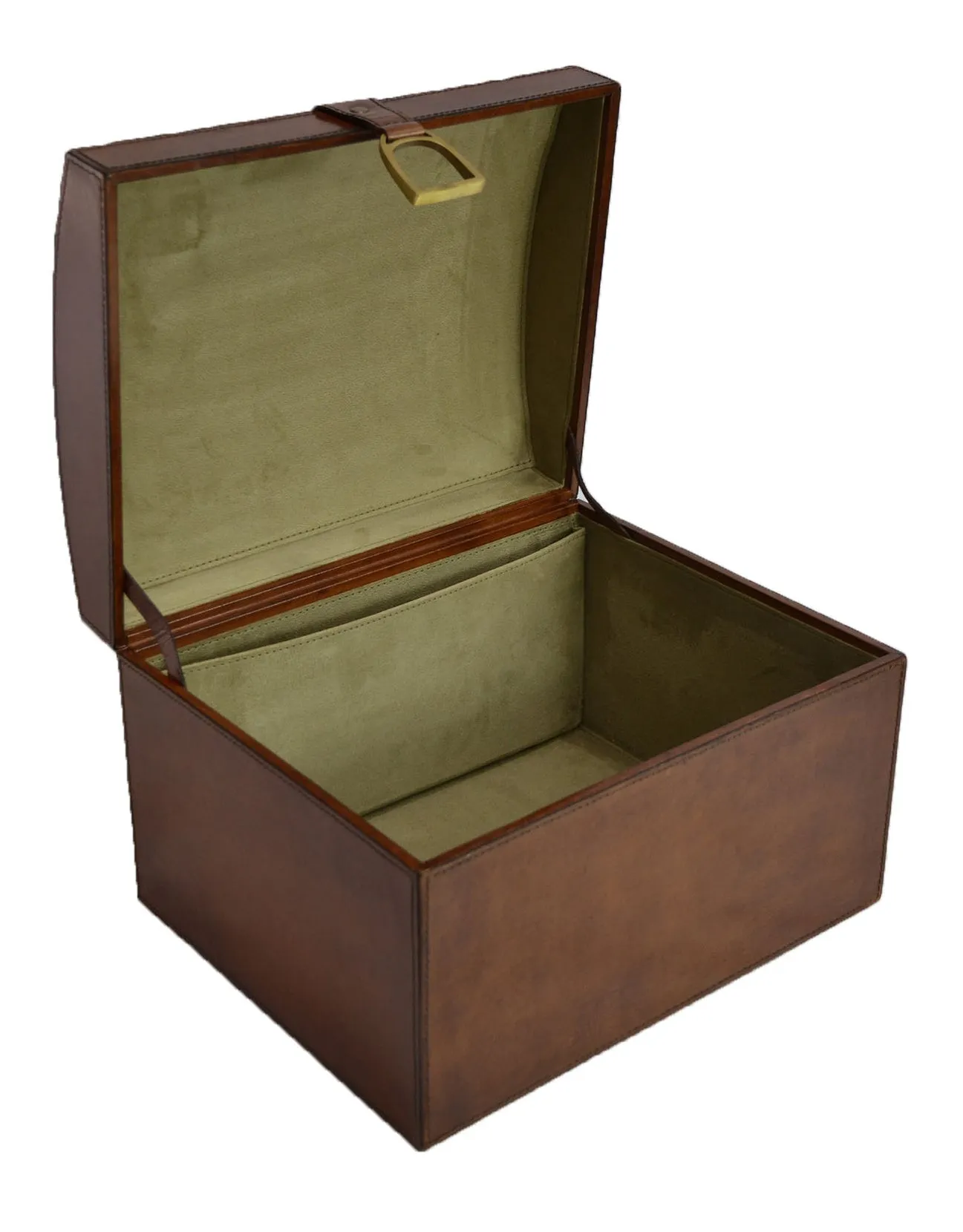 Tapper Leather Box with Stirrup