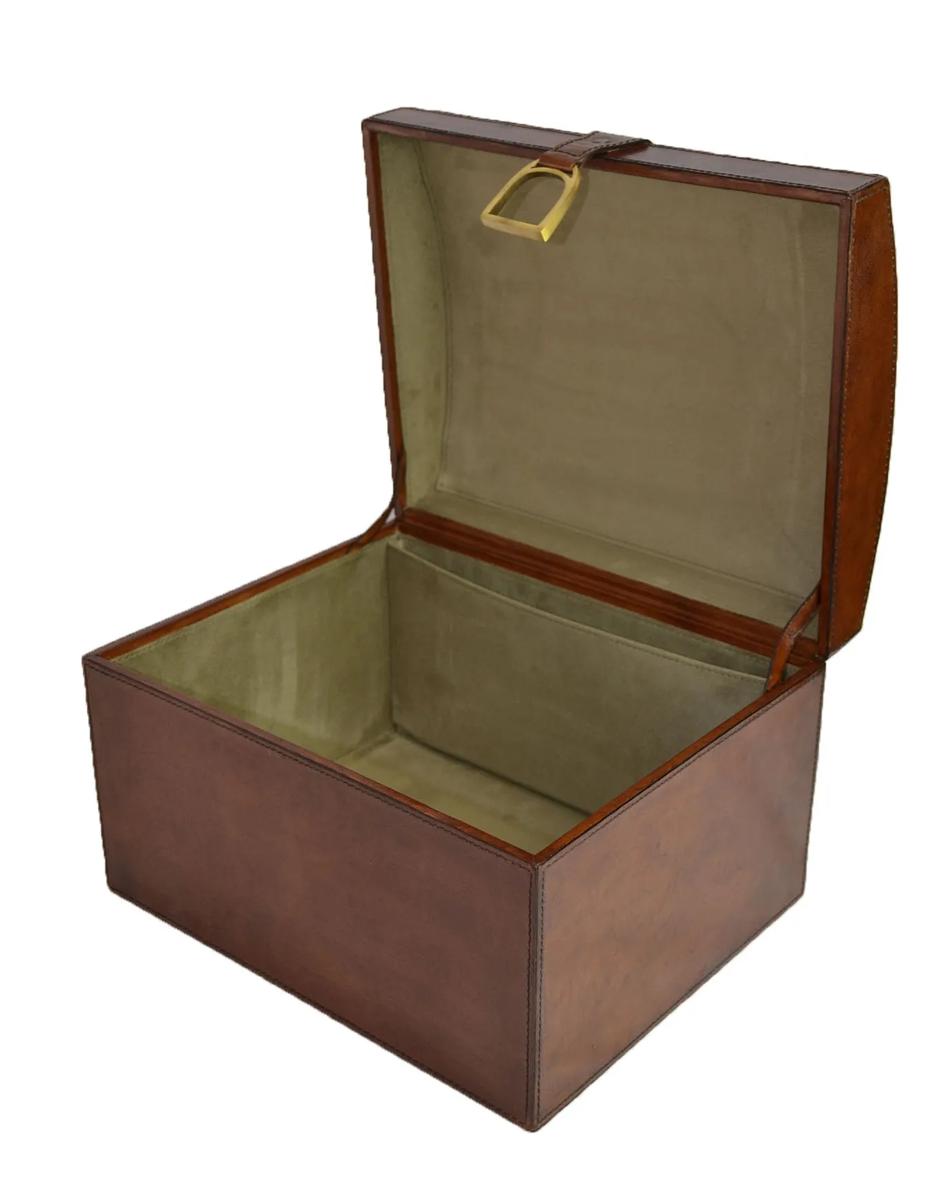 Tapper Leather Box with Stirrup