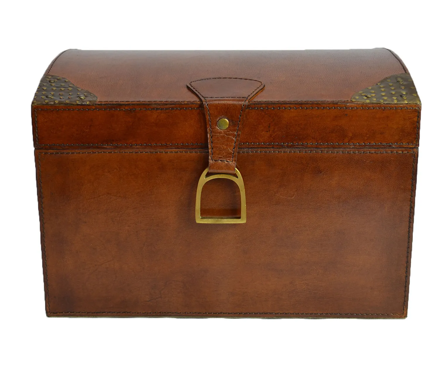 Tapper Leather Box with Stirrup