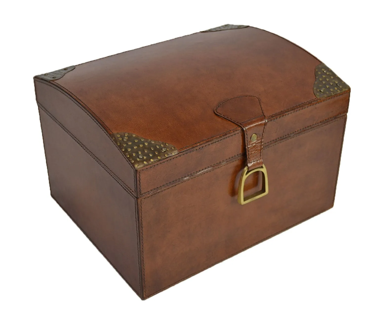 Tapper Leather Box with Stirrup