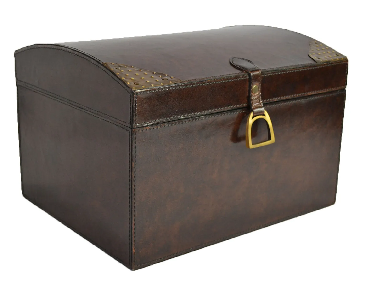 Tapper Leather Box with Stirrup