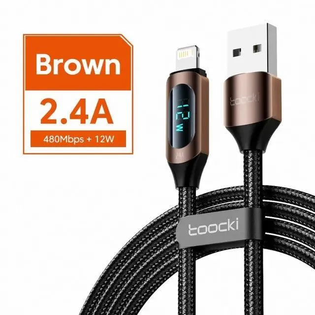 Toocki PD Fast Charging Cable for iPhone & iPad: Ultimate Charging Solution with LED Indicator