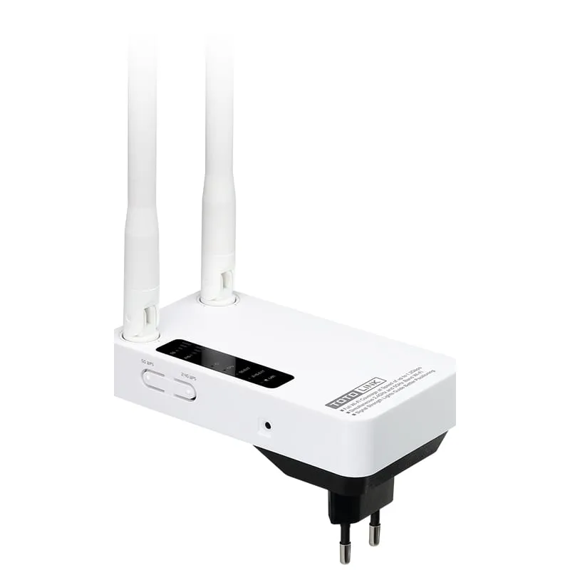 TOTOLINK EX1200M 2.4GHz 300Mbps|5GHz 867Mbps 2 x Antenna Plug Mounted Range Extender