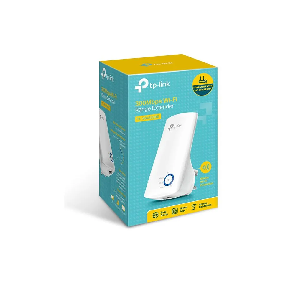 TP Link 300Mbps Universal Wi-Fi Range Extender - White | TL-WA850RE