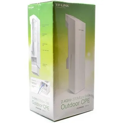 Tp-Link Cpe210 2.4Ghz 300Mbps 9Dbi Outdoor Cpe