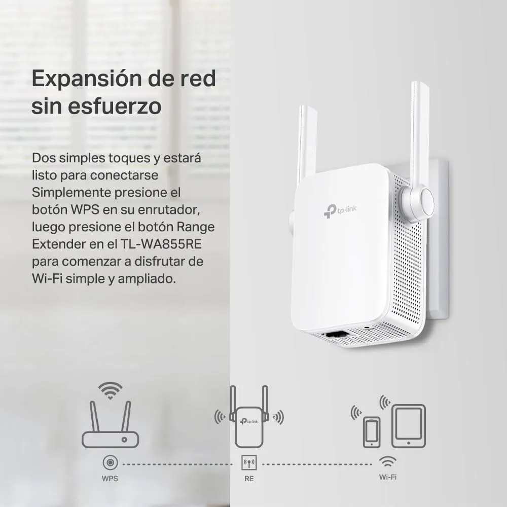 TP-Link N300 WiFi Extender 300Mbps Single Band 2.4GHz Signal Booster