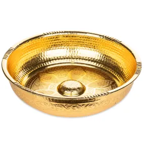 Traditional Turkish Zinc Hammam Bowl Silver