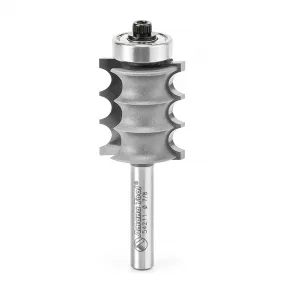 Triple Beading Router Bit | 1⁄8 Radius x 7⁄8 Dia x 1" x 1⁄4 Shank | 54211 | 738685942116