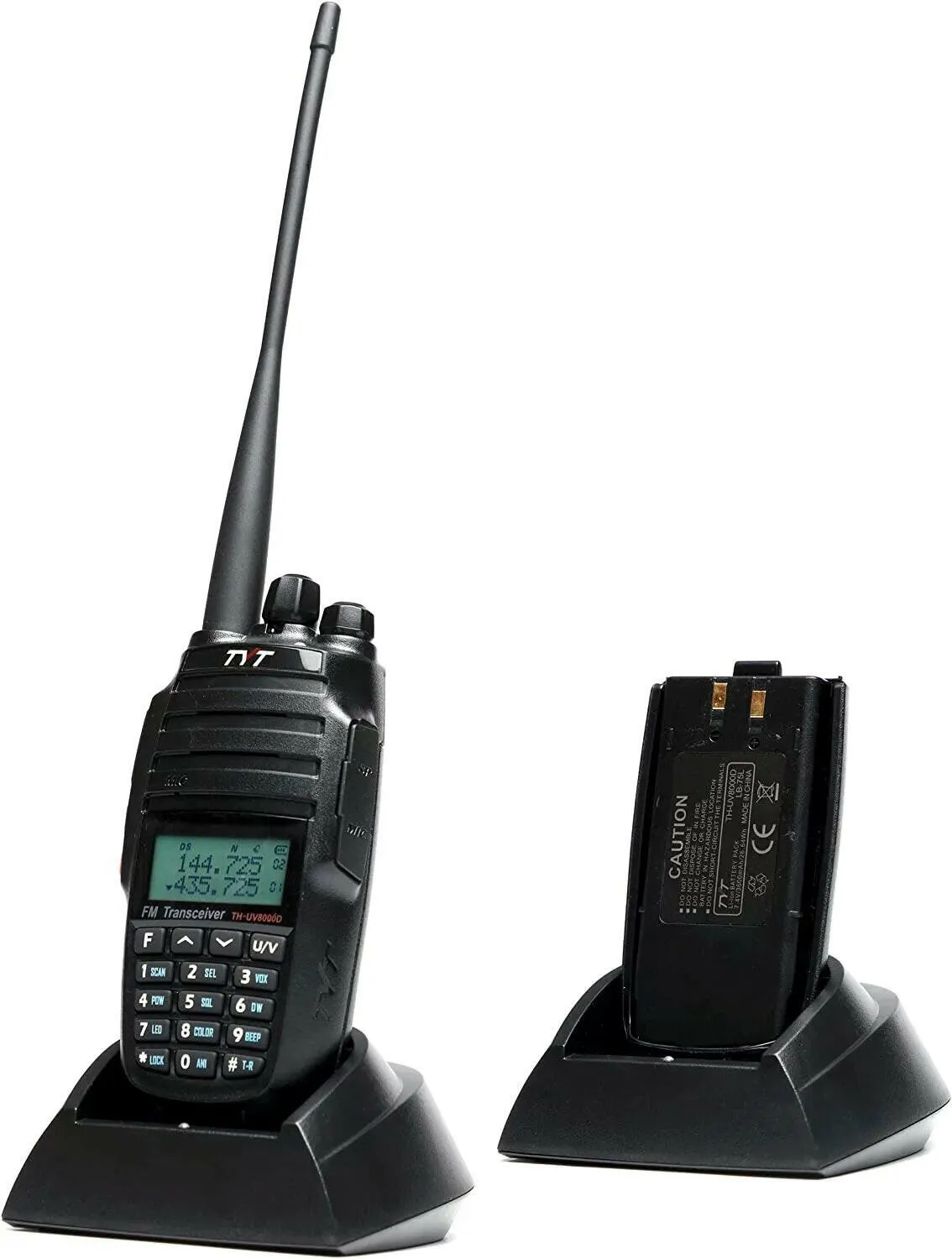 TYT TH-UV8000D 10W 3600mAh Handheld Radio, Dual Band 136-174/400-520MHz Walkie Talkie (AMATEUR)