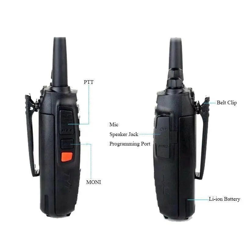 TYT TH-UV8000D 10W 3600mAh Handheld Radio, Dual Band 136-174/400-520MHz Walkie Talkie (AMATEUR)