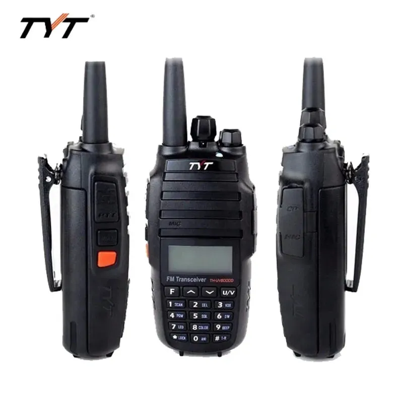 TYT TH-UV8000D 10W 3600mAh Handheld Radio, Dual Band 136-174/400-520MHz Walkie Talkie (AMATEUR)