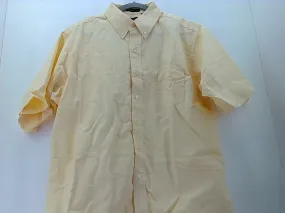 Ultraclub Men's Yellow Short Sleeve Dress Shirt XLarge