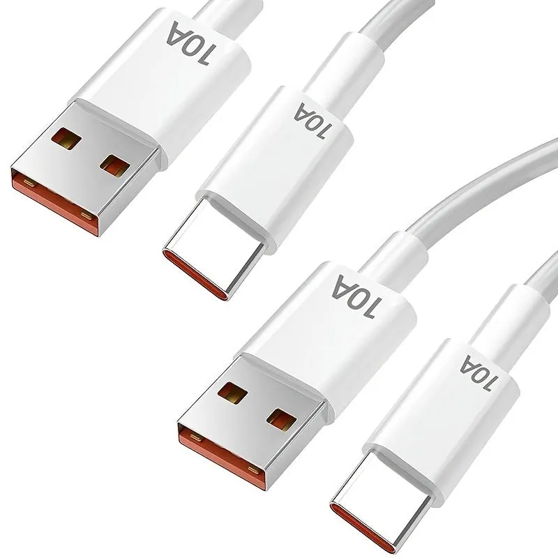 UltraFast 10A Type C USB Cables for Mate 40 Xiaomi Samsung and Honor 50