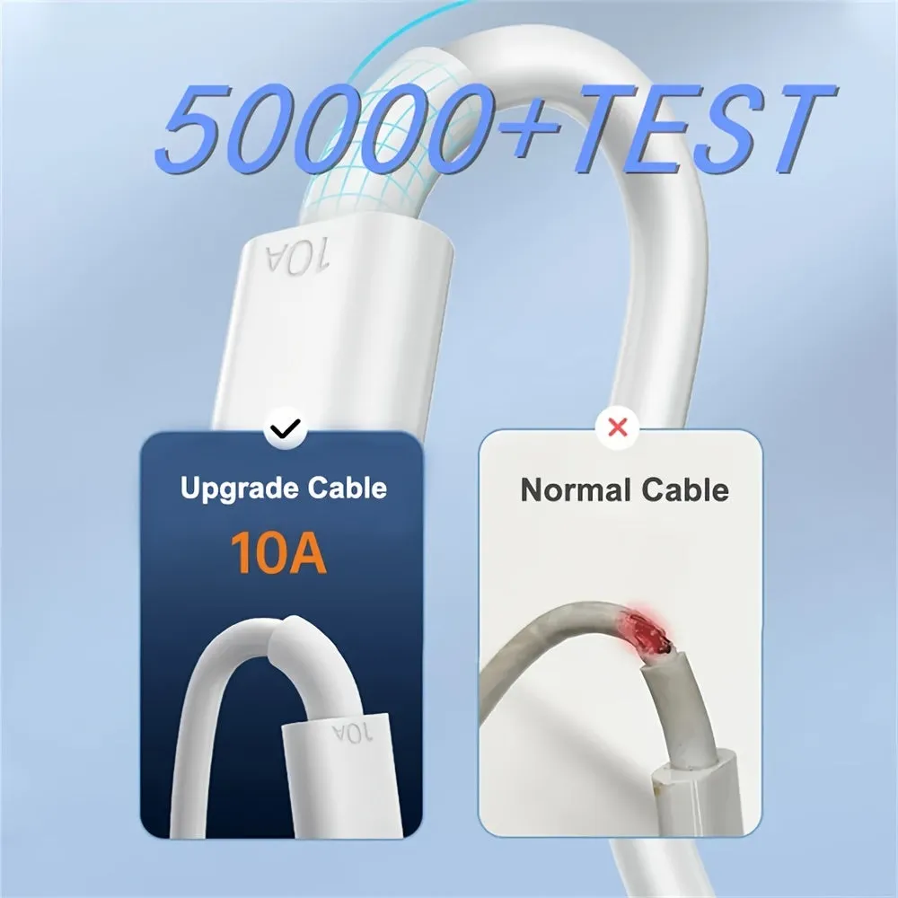 UltraFast 10A Type C USB Cables for Mate 40 Xiaomi Samsung and Honor 50