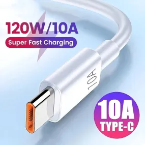 UltraFast 10A Type C USB Cables for Mate 40 Xiaomi Samsung and Honor 50