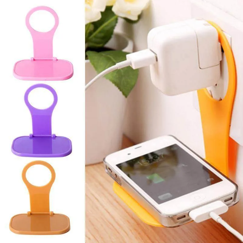 Universal Foldable Wall Outlet Phone Charger Holder