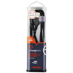 Ventev 4-Ft Chargesync Braided Alloy (USB-C) to USB Cable - Jet Black