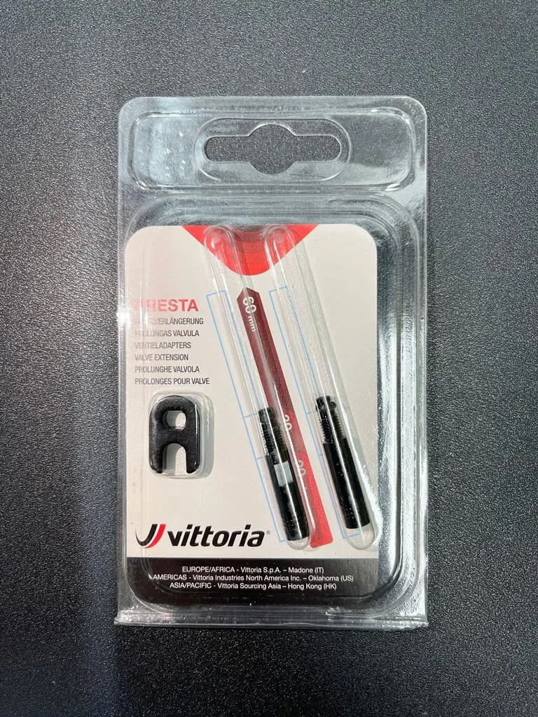 Vittoria Presta Valve Extension Blister 2pcs in Alu Spanner