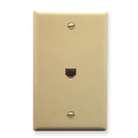 WALL PLATE 6c PHONE SMOOTH (IV