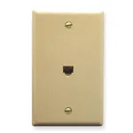 WALL PLATE 6c PHONE SMOOTH (IV