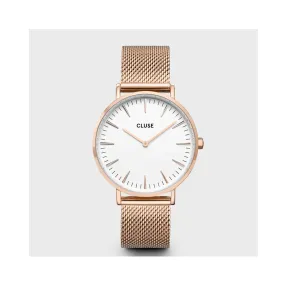 Watch Boho Chic Mesh Rose Gold - Gold/White