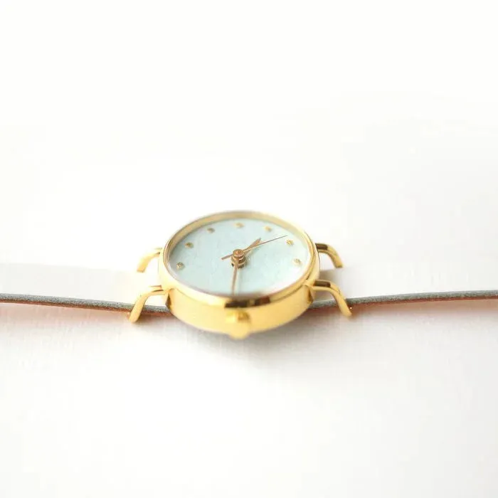 Women's Wristwatch - Amazonite (Pale Greenish Blue Color), Japanese handmade wrist watch