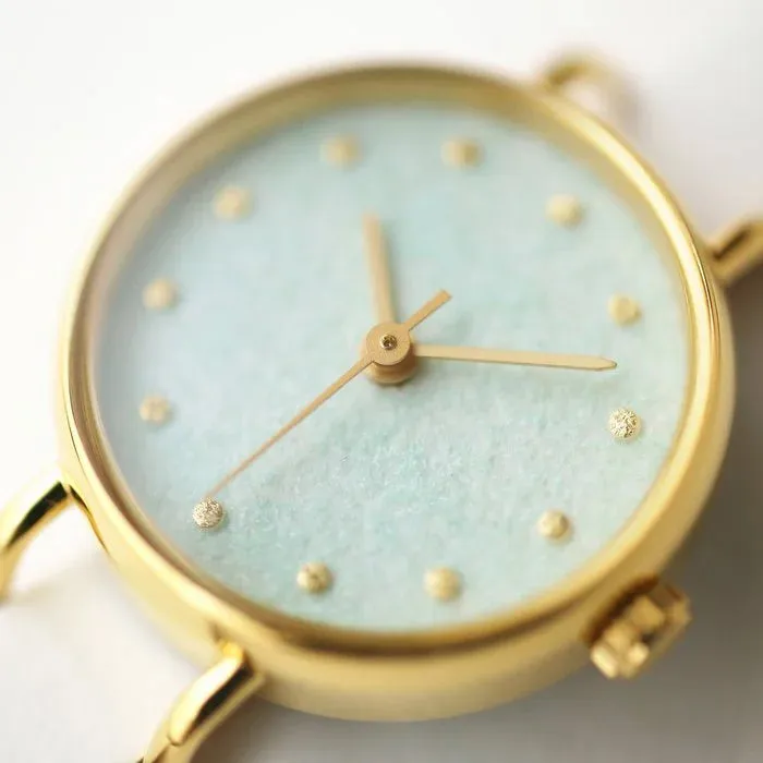 Women's Wristwatch - Amazonite (Pale Greenish Blue Color), Japanese handmade wrist watch