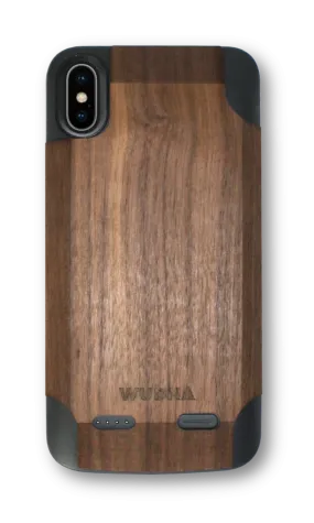 Wooden iPhone Xs Max Battery Charging Case