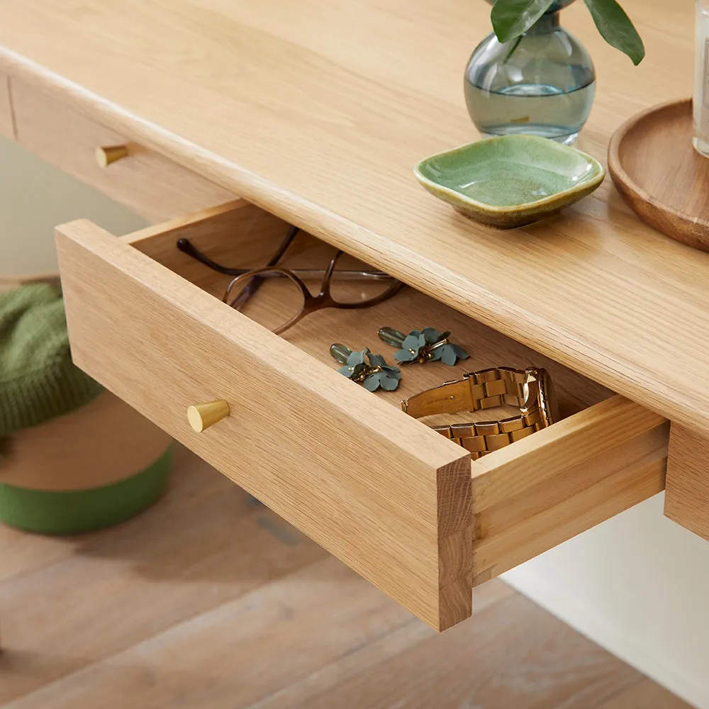 Wright Oak Desk and Dressing Table