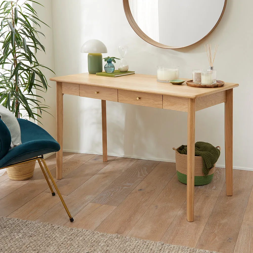 Wright Oak Desk and Dressing Table