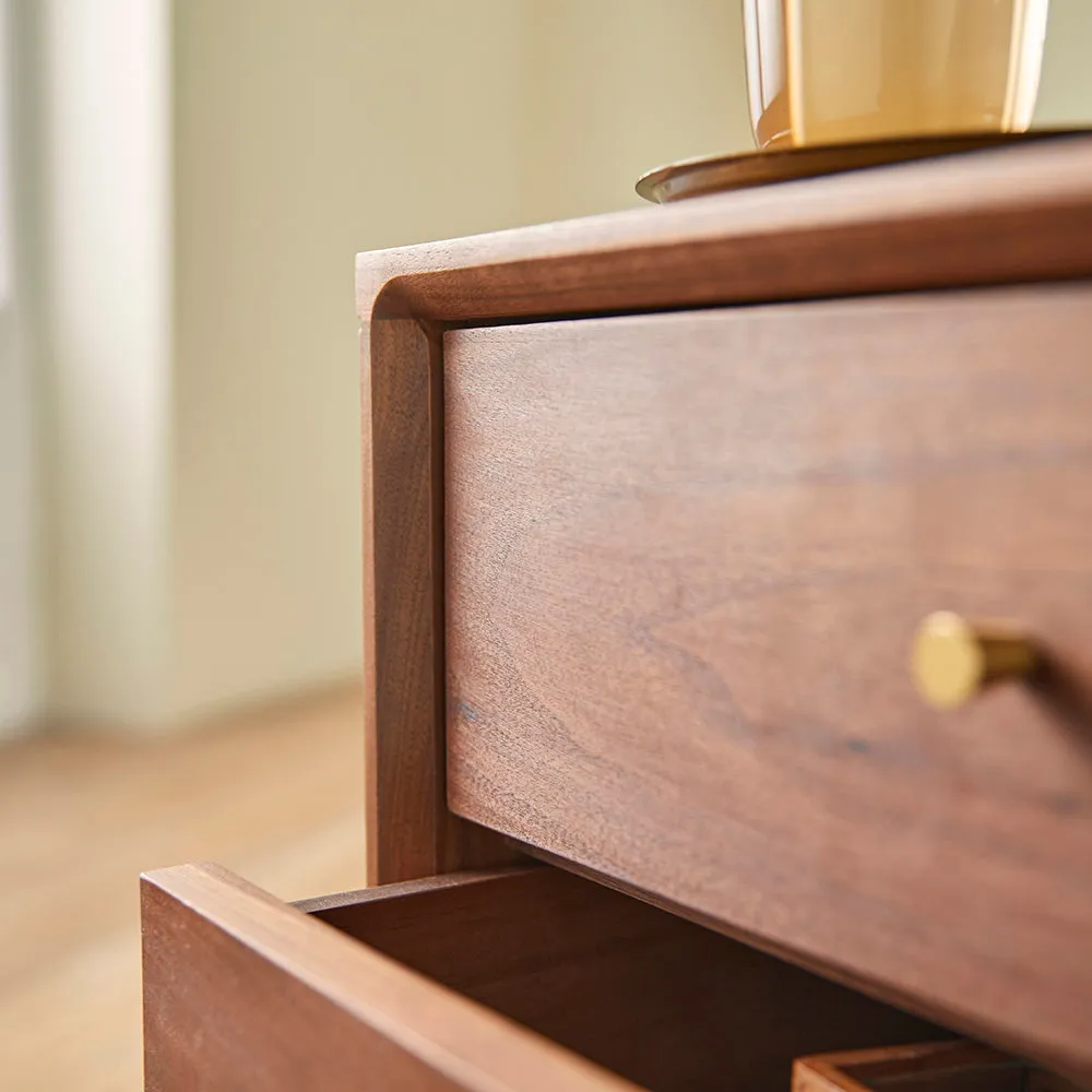 Wright Walnut Bedside Table